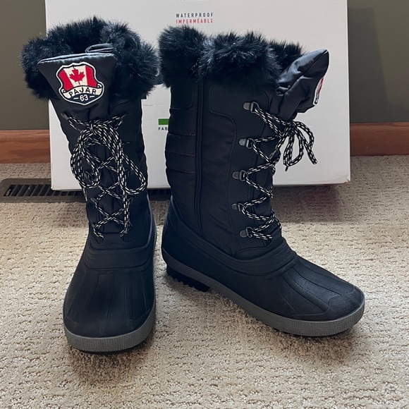 Pajar Canada Doris Faux Fur Waterproof Boot Sz 8 - Picture 2 of 5